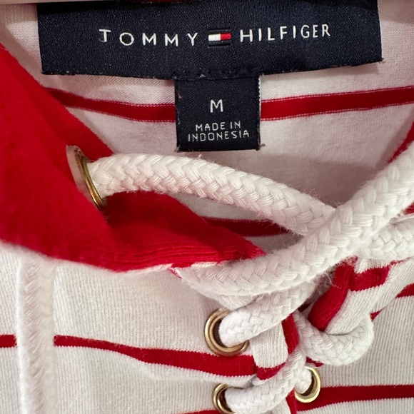Tommy Hilfiger Red/White Striped Nautical Polo Dress - Picture 2 of 3